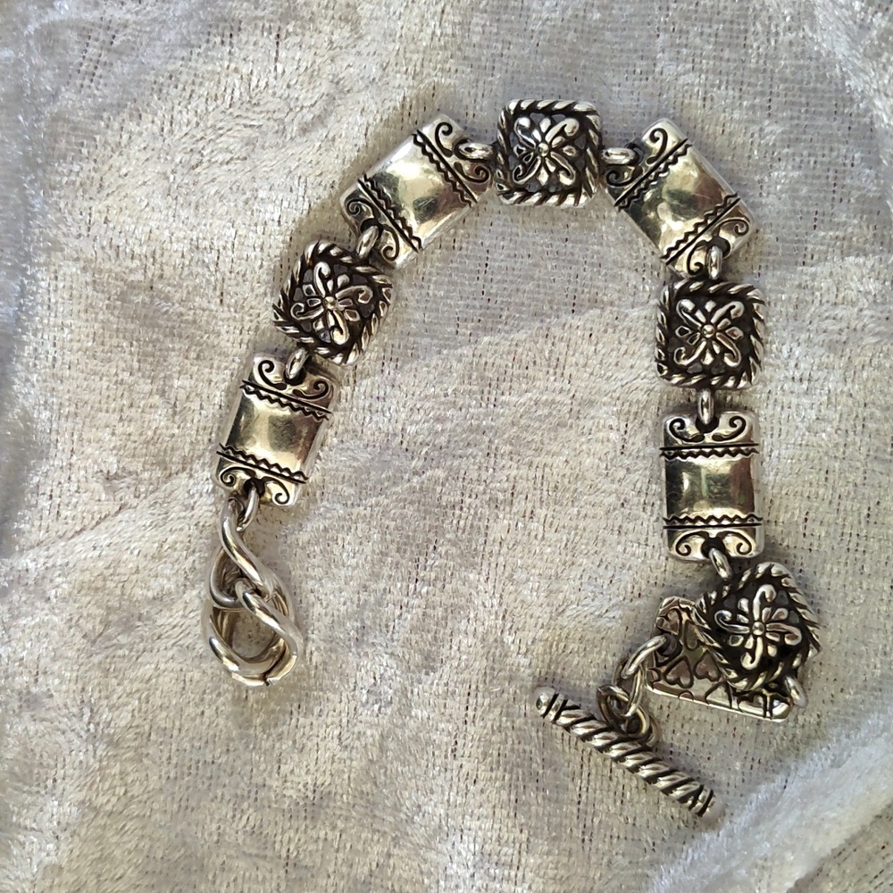 Vintage Brighton Chain Link Toggle Closure Bracelet